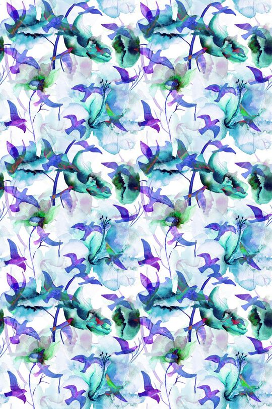 淡雅印花华亿平台图片