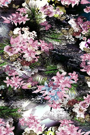 花卉印花华亿平台图片