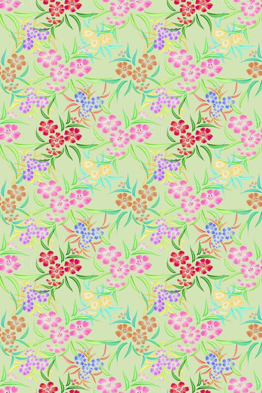 花卉花丛印花华亿平台图片