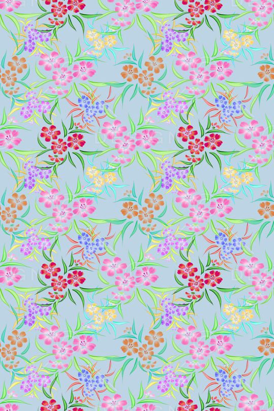 花卉花丛印花华亿平台图片