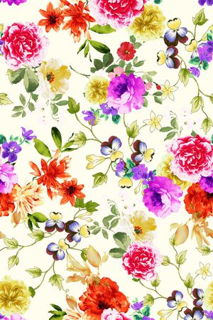 牡丹印花华亿平台图片