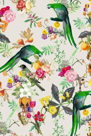 满版手绘印花华亿平台图片