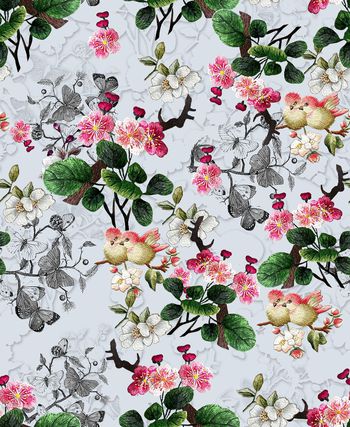 梅花印花华亿平台图片