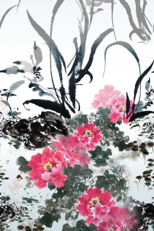 花卉印花华亿平台图片