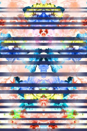 满底花卉印花华亿平台图片