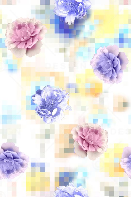 花卉印花华亿平台图片