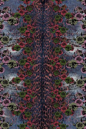 豹纹印花华亿平台图片