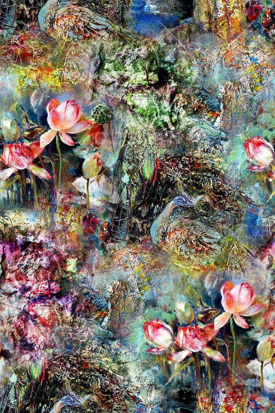 油画肌理印花华亿平台图片