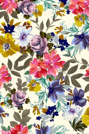 花朵印花华亿平台图片