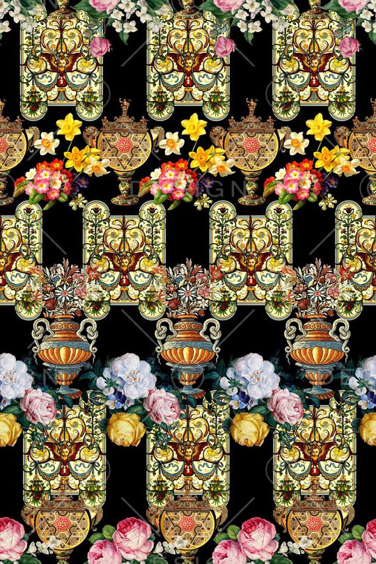 欧式印花华亿平台图片