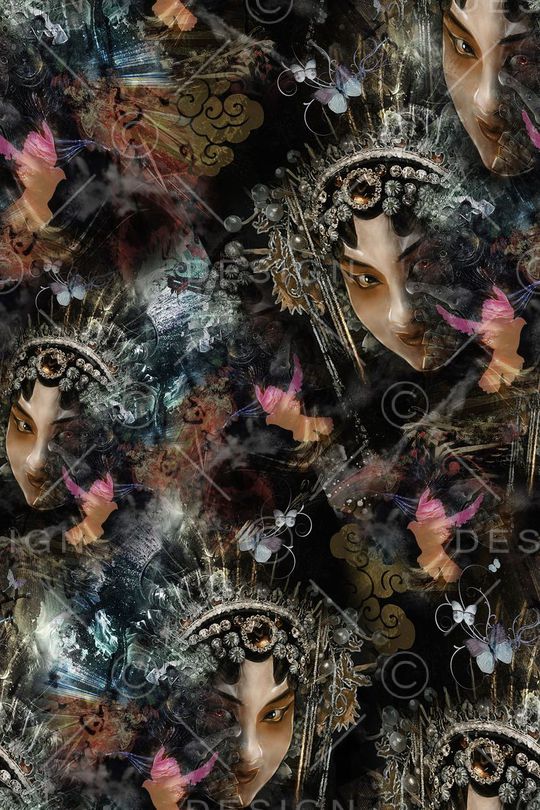 中国风印花华亿平台图片