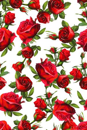 玫瑰花印花华亿平台图片