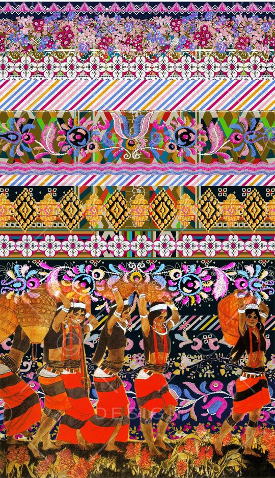 中国风印花华亿平台图片