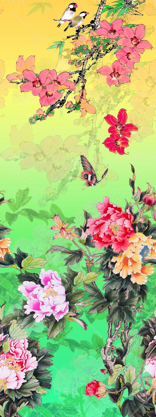 旗袍印花华亿平台图片