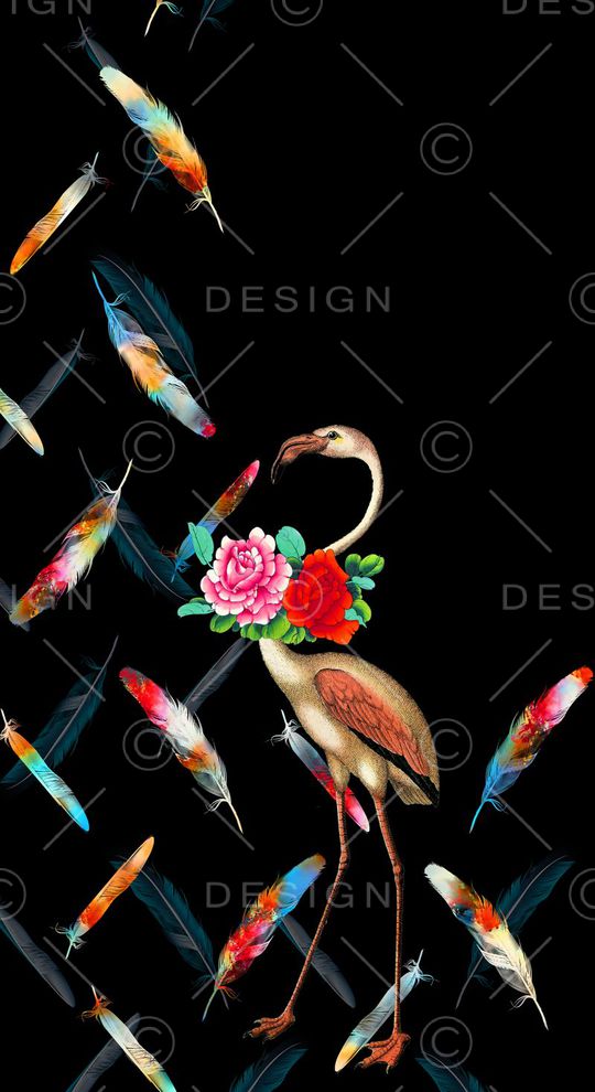 抽象几何清爽梦幻艺术平底立体手绘满版最新高清数码蕾丝民族中国风绣花珠宝肌理时尚潮

流大牌复古欧美风鸟印花华亿平台图片