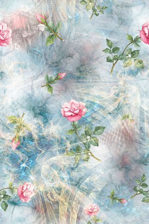 玫瑰印花华亿平台图片