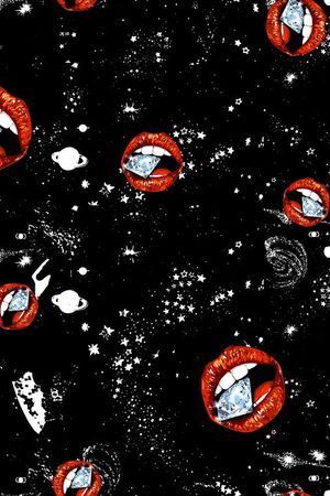 黑白印花华亿平台图片