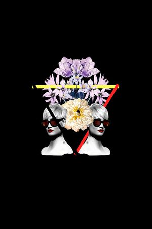 胸前独幅印花华亿平台图片