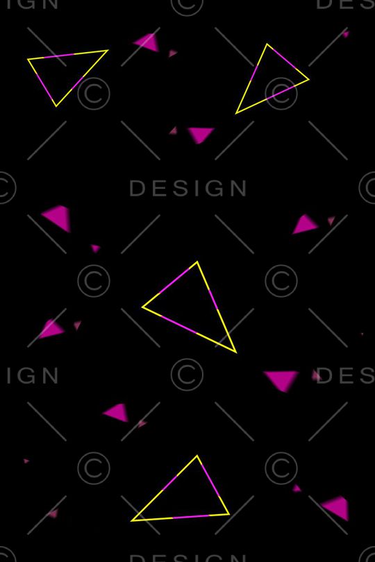 不规则几何印花华亿平台图片