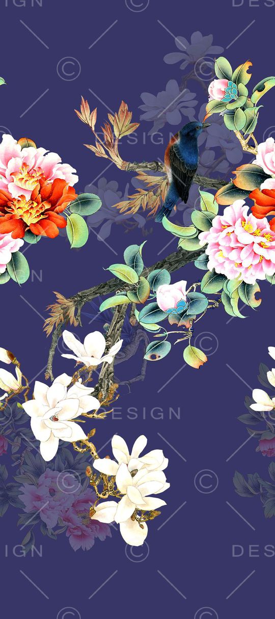 中国风印花华亿平台图片