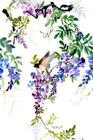 中国风印花华亿平台图片