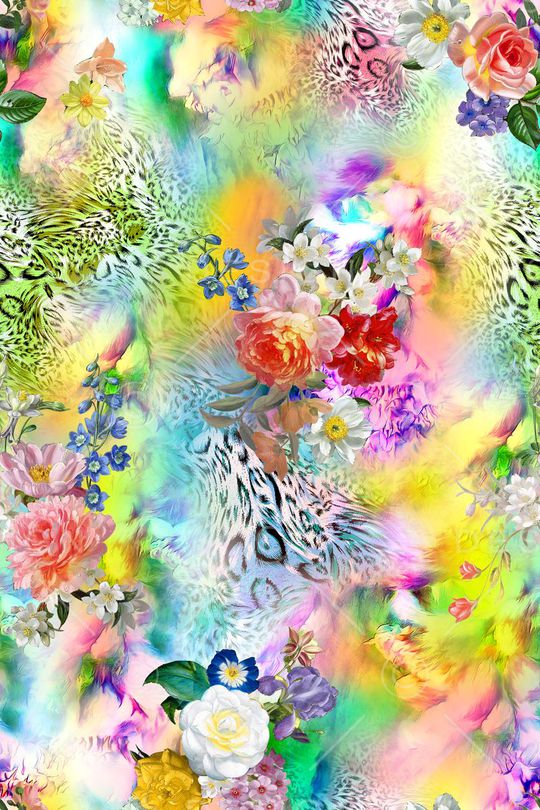 豹纹印花华亿平台图片