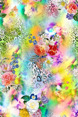 豹纹印花华亿平台图片