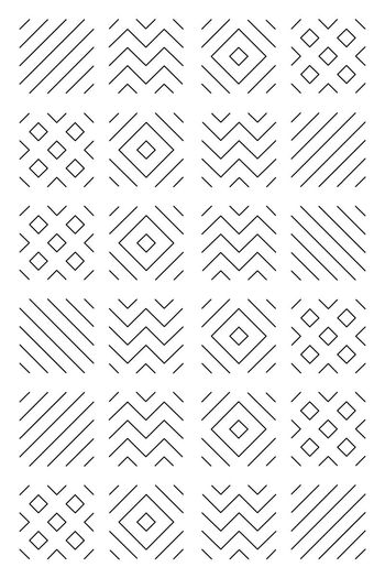 花砖图样印花华亿平台图片