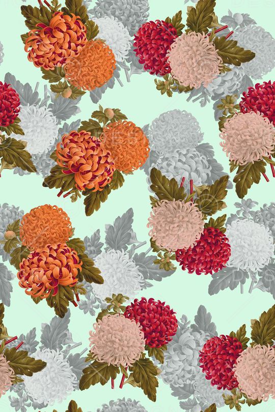 手绘水彩花卉女装印花华亿平台图片