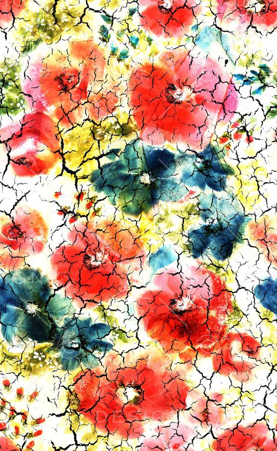 花卉连衣裙印花华亿平台图片