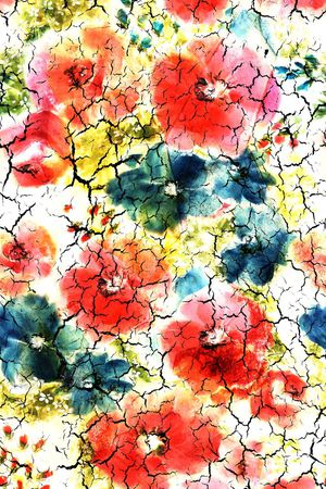 花卉连衣裙印花华亿平台图片