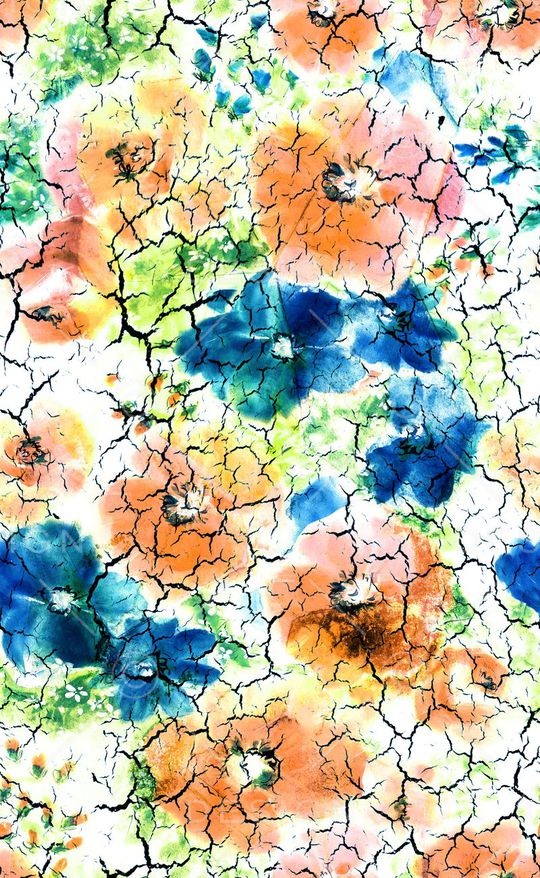 花卉连衣裙印花华亿平台图片