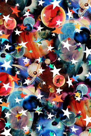 浪漫星空印花华亿平台图片