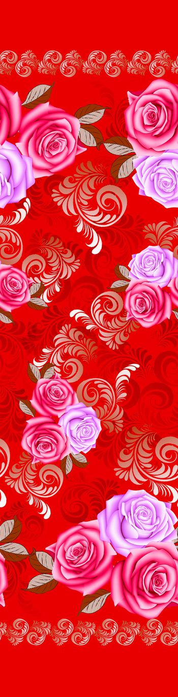 玫瑰印花华亿平台图片