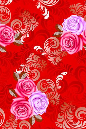 玫瑰印花华亿平台图片