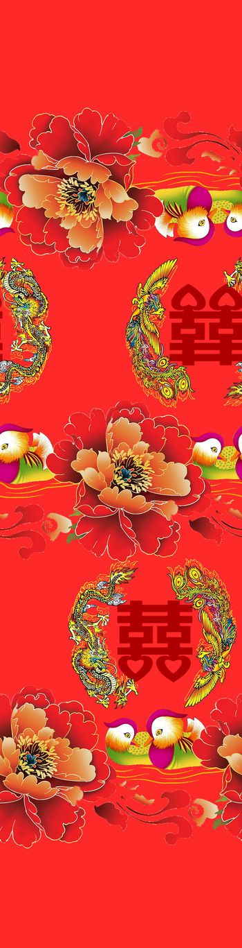 牡丹印花华亿平台图片