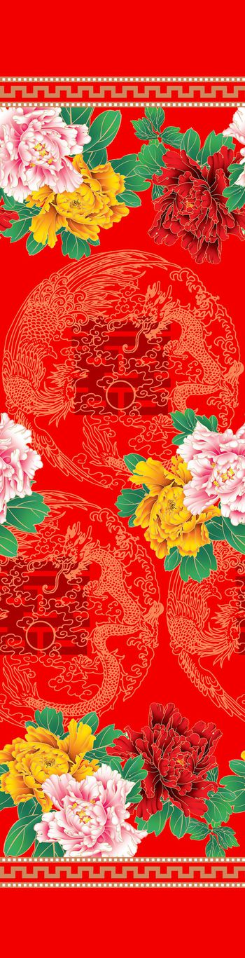 牡丹印花华亿平台图片