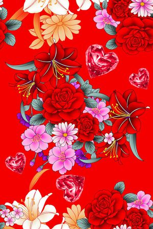 花朵印花华亿平台图片