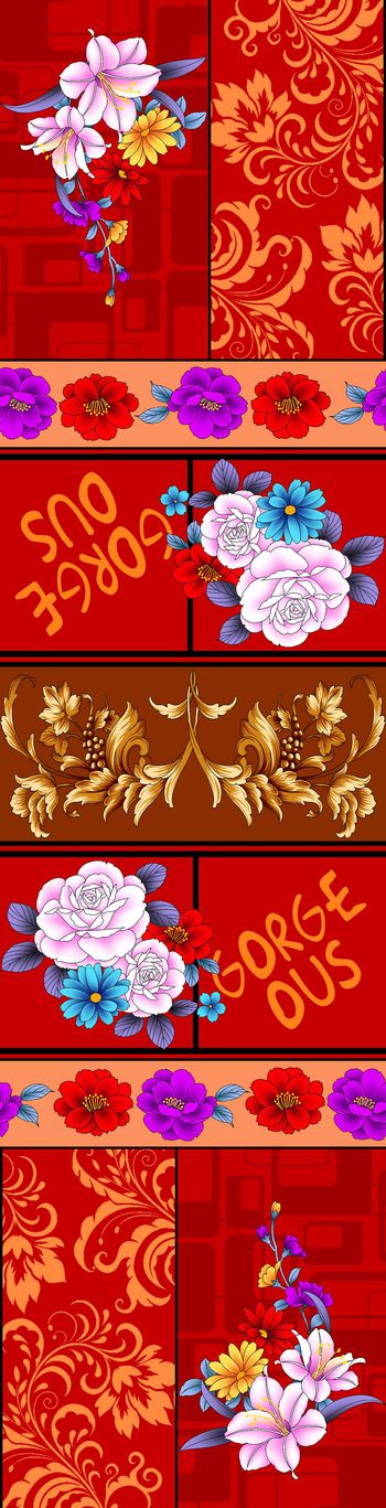 花朵印花华亿平台图片