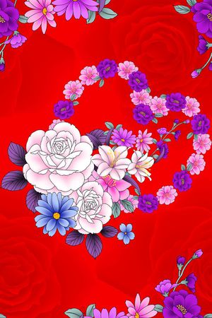 花朵印花华亿平台图片