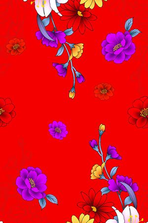 花朵印花华亿平台图片