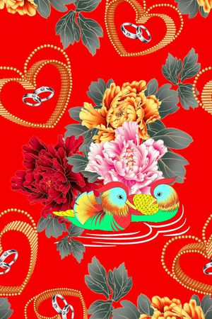 花朵印花华亿平台图片