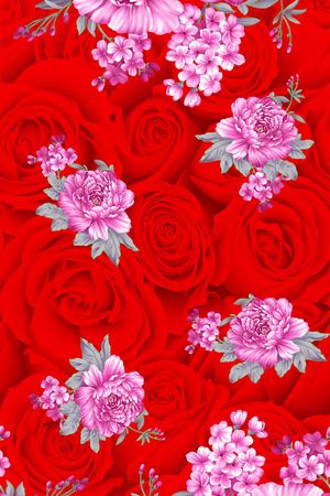 花朵印花华亿平台图片