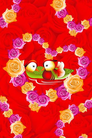 玫瑰印花华亿平台图片