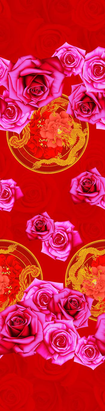 玫瑰印花华亿平台图片