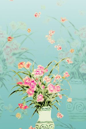 旗袍印花华亿平台图片