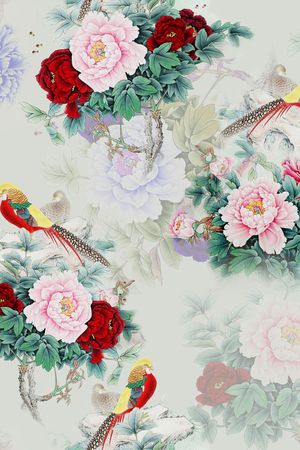 旗袍印花华亿平台图片