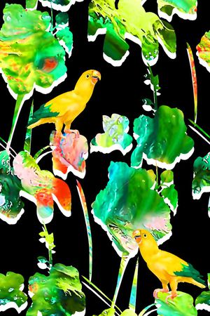 抽象几何清爽梦幻艺术平底立体手绘满版最新高清数码蕾丝民族中国风绣花珠宝肌理时尚潮

流大牌复古欧美风热带风情印花华亿平台图片