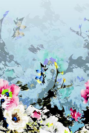 手绘印花华亿平台图片