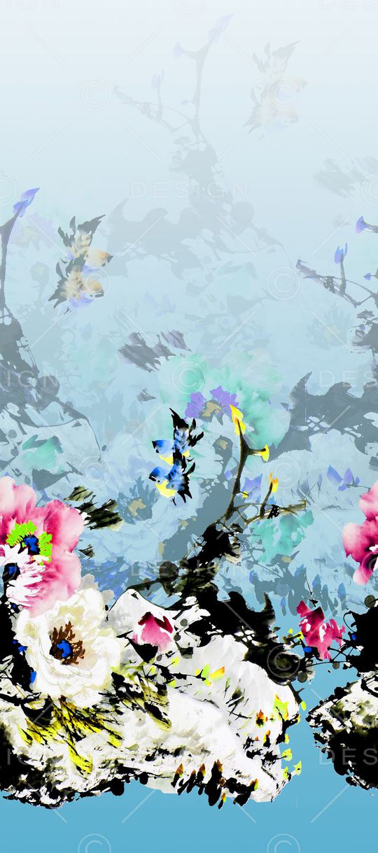 手绘印花华亿平台图片